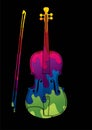 Violin instrument cartoon music graphic vector