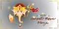 Vector illustration for lord Ganesha festival `Ganesh Chaturthi`