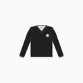 Black v-neck polo shirt long sleeve icon Royalty Free Stock Photo