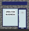 Open for business