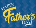 Happy Father`s Day Blue Banner