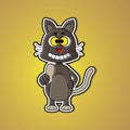 Vector cat mascot cartoon .