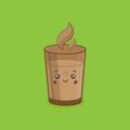 Cute Character Hot Chocolate Illustration