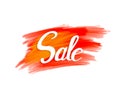 Sale sign on vibrant grunge background