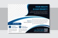 Pharmaceutical landing pages templates with curve blue gradient element designs