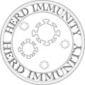 Herd Immunity Sign and logo