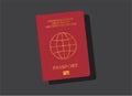 United Kingdom passport vector illustration Royalty Free Stock Photo