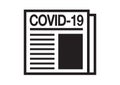 Simple coronavirus covid-19 newspaper vector