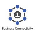 Business Connectivity icon. Vector illustration Royalty Free Stock Photo
