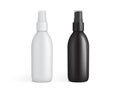 White and black plastic spray bottle isolated on white background Royalty Free Stock Photo