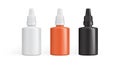 Eye drops, drops for the ears, drops for the nose or packaging for glue. vector illustration