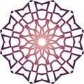 Violet simple mandala icon