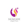 Skincare logo or for salons, with a sparkle