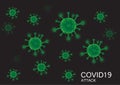 Many green corona viruses
