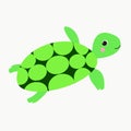 Illustration Vector Graphic of Turtle underwater character aquatic