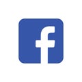 Facebook social media vector icon Royalty Free Stock Photo