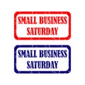 Small business saturday. Grunge rubber stamp. vector illustration Royalty Free Stock Photo