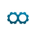 Circle gear infinity technology service repair tools logo design Royalty Free Stock Photo