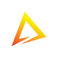 Triangle full color young corner logo design