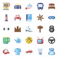 Pack Of Travelling Flat Icons