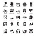 Pack Of Hardware glyph Icons Royalty Free Stock Photo
