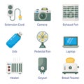 Pack Of Electronics Flat Icons