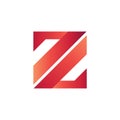 Initial Z square Logo design in vector Royalty Free Stock Photo