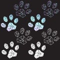 Print Vector abstract polygonal geometric dog Royalty Free Stock Photo