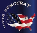 USA vote Democratic Royalty Free Stock Photo