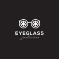 Eyeglasses with cinema film rell suitable for movie company