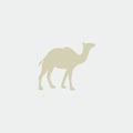 Desert Animal Camel Logo Template Royalty Free Stock Photo