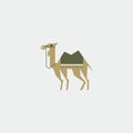 Desert Animal Camel Logo Template Royalty Free Stock Photo