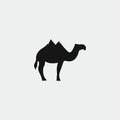 Desert Animal Camel Logo Template Royalty Free Stock Photo