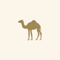 Desert Animal Camel Logo Template Royalty Free Stock Photo