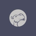 Desert Animal Camel Logo Template Royalty Free Stock Photo