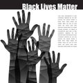 Black Lives Matter stirring graphic with hands