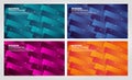 A set of modern vector banners with colorful gradient background Royalty Free Stock Photo