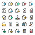 Files - 25 icons image. Royalty Free Stock Photo