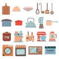 Kitchen Object Utensils Illustration Group Royalty Free Stock Photo