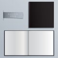 Blank Hardcover Notebook Template : Vector Illustration