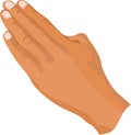 Open Hand Part of Body Vector Illustration