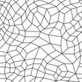 Modern linear geometric pattern fills. Polygonal art with quadrangles shapes. Stylish lattice monochrome web backdrop. Vector