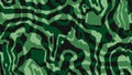 Vector green fabric texture. Zebra wave print urban camouflage design, modern fashion design with striped shapes.