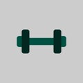 Illusrtration vector graphic of modern barbell logo that is unique and also cool