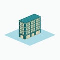 Luxury hotel - isometric building