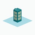 Simple business building, hotel, mall, cityscape for business icon or logo