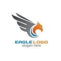 Eagle logo design in vector design