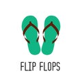 Slipper flip flops icon Royalty Free Stock Photo