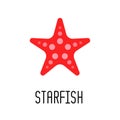 Starfish icon. Vector illustration Royalty Free Stock Photo
