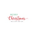 Marry Christmas lattering design vector type text